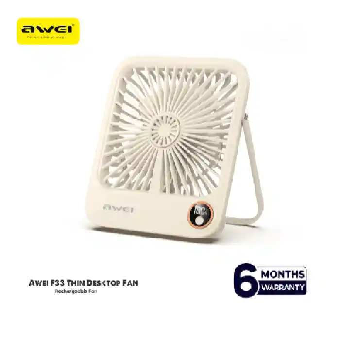 Awei F33 Thin Desktop Fan Space Saving Energy Saving Vertical...